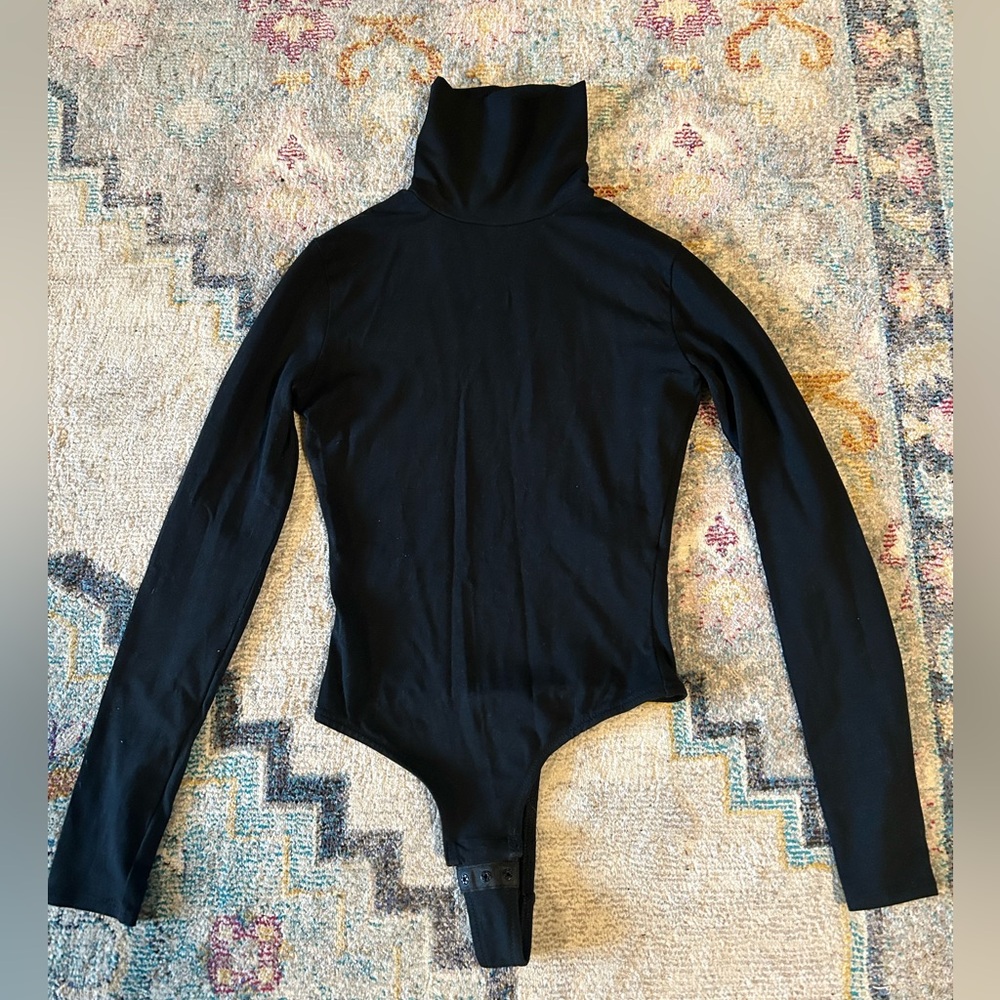 Madewell Black Turtleneck Bodysuit